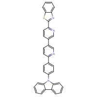 1365757-02-3 2-[5-[6-(4-carbazol-9-ylphenyl)pyridin-3-yl]pyridin-2-yl]-1,3-benzothiazole chemical structure
