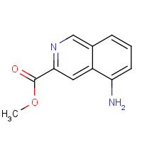 80066-70-2 methyl 5-aminoisoquinoline-3-carboxylate chemical structure