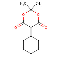 3709-25-9 5-cyclohexylidene-2,2-dimethyl-1,3-dioxane-4,6-dione chemical structure