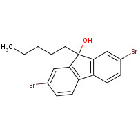 1616114-07-8 2,7-dibromo-9-pentylfluoren-9-ol chemical structure
