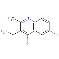 1136-63-6 4,6-dichloro-3-ethyl-2-methylquinoline chemical structure