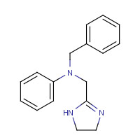 91-75-8 N-benzyl-N-(4,5-dihydro-1H-imidazol-2-ylmethyl)aniline chemical structure