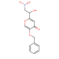 59281-04-8 2-(1-hydroxy-2-nitroethyl)-5-phenylmethoxypyran-4-one chemical structure