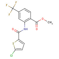 929214-56-2 methyl 2-[(5-chlorothiophene-2-carbonyl)amino]-4-(trifluoromethyl)benzoate chemical structure