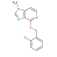 87034-87-5 4-[(2-chlorophenyl)methoxy]-1-methylimidazo[4,5-c]pyridine chemical structure