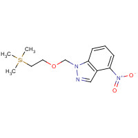 697739-00-7 trimethyl-[2-[(4-nitroindazol-1-yl)methoxy]ethyl]silane chemical structure