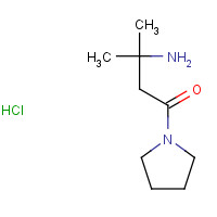 1246471-46-4 3-amino-3-methyl-1-pyrrolidin-1-ylbutan-1-one;hydrochloride chemical structure
