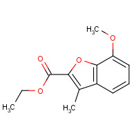 18703-82-7 ethyl 7-methoxy-3-methyl-1-benzofuran-2-carboxylate chemical structure