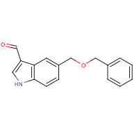 887575-88-4 5-(phenylmethoxymethyl)-1H-indole-3-carbaldehyde chemical structure