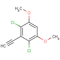 1453211-48-7 2,4-dichloro-3-ethynyl-1,5-dimethoxybenzene chemical structure