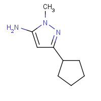 92406-39-8 5-cyclopentyl-2-methylpyrazol-3-amine chemical structure