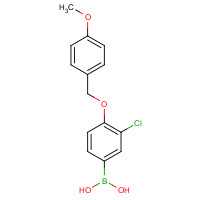870777-25-6 [3-chloro-4-[(4-methoxyphenyl)methoxy]phenyl]boronic acid chemical structure