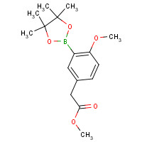 944317-65-1 methyl 2-[4-methoxy-3-(4,4,5,5-tetramethyl-1,3,2-dioxaborolan-2-yl)phenyl]acetate chemical structure