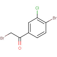 87427-57-4 2-bromo-1-(4-bromo-3-chlorophenyl)ethanone chemical structure