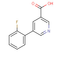 705961-96-2 5-(2-fluorophenyl)pyridine-3-carboxylic acid chemical structure
