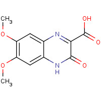 1448-88-0 6,7-dimethoxy-3-oxo-4H-quinoxaline-2-carboxylic acid chemical structure