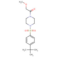 951250-15-0 1-[4-(4-tert-butylphenyl)sulfonylpiperazin-1-yl]-2-methoxyethanone chemical structure