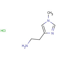 64710-63-0 2-(1-methylimidazol-4-yl)ethanamine;hydrochloride chemical structure