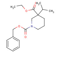 1363166-26-0 1-O-benzyl 3-O-ethyl 3-propan-2-ylpiperidine-1,3-dicarboxylate chemical structure