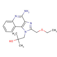 144875-48-9 1-[4-amino-2-(ethoxymethyl)imidazo[4,5-c]quinolin-1-yl]-2-methylpropan-2-ol chemical structure