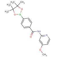 1418307-34-2 N-(4-methoxypyridin-2-yl)-4-(4,4,5,5-tetramethyl-1,3,2-dioxaborolan-2-yl)benzamide chemical structure