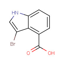 1186663-26-2 3-bromo-1H-indole-4-carboxylic acid chemical structure