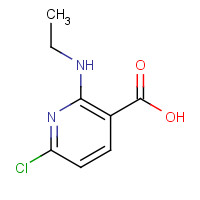 1092523-21-1 6-chloro-2-(ethylamino)pyridine-3-carboxylic acid chemical structure