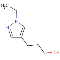 1007516-30-4 3-(1-ethylpyrazol-4-yl)propan-1-ol chemical structure