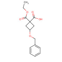 180205-43-0 1-ethoxycarbonyl-3-phenylmethoxycyclobutane-1-carboxylic acid chemical structure