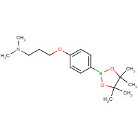 627899-90-5 N,N-dimethyl-3-[4-(4,4,5,5-tetramethyl-1,3,2-dioxaborolan-2-yl)phenoxy]propan-1-amine chemical structure