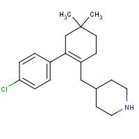 1257049-73-2 4-[[2-(4-chlorophenyl)-4,4-dimethylcyclohexen-1-yl]methyl]piperidine chemical structure