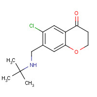 883997-59-9 7-[(tert-butylamino)methyl]-6-chloro-2,3-dihydrochromen-4-one chemical structure