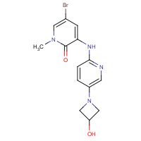 1346673-20-8 5-bromo-3-[[5-(3-hydroxyazetidin-1-yl)pyridin-2-yl]amino]-1-methylpyridin-2-one chemical structure