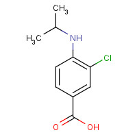 518336-17-9 3-chloro-4-(propan-2-ylamino)benzoic acid chemical structure