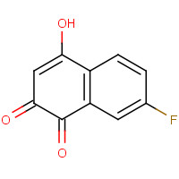 58472-36-9 7-fluoro-4-hydroxynaphthalene-1,2-dione chemical structure