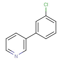 5970-10-5 3-(3-chlorophenyl)pyridine chemical structure