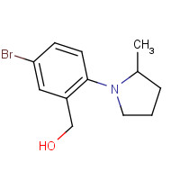 1243559-12-7 [5-bromo-2-(2-methylpyrrolidin-1-yl)phenyl]methanol chemical structure
