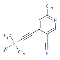 1092352-08-3 6-methyl-4-(2-trimethylsilylethynyl)pyridine-3-carbonitrile chemical structure