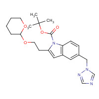 1364692-08-9 tert-butyl 2-[2-(oxan-2-yloxy)ethyl]-5-(1,2,4-triazol-1-ylmethyl)indole-1-carboxylate chemical structure
