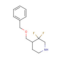 1206540-49-9 3,3-difluoro-4-(phenylmethoxymethyl)piperidine chemical structure