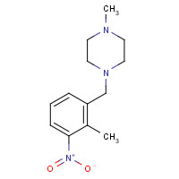 1089278-99-8 1-methyl-4-[(2-methyl-3-nitrophenyl)methyl]piperazine chemical structure