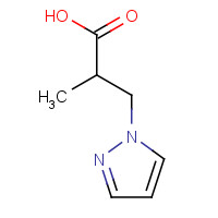 197094-12-5 2-methyl-3-pyrazol-1-ylpropanoic acid chemical structure