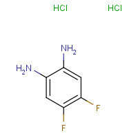 123470-46-2 4,5-difluorobenzene-1,2-diamine;dihydrochloride chemical structure