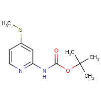 1211504-16-3 tert-butyl N-(4-methylsulfanylpyridin-2-yl)carbamate chemical structure