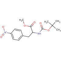180146-29-6 methyl 2-[(2-methylpropan-2-yl)oxycarbonylamino]-3-(4-nitrophenyl)propanoate chemical structure