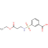 163209-79-8 3-[(3-ethoxy-3-oxopropyl)sulfamoyl]benzoic acid chemical structure