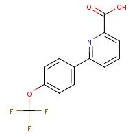 887982-16-3 6-[4-(trifluoromethoxy)phenyl]pyridine-2-carboxylic acid chemical structure