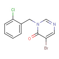 960298-05-9 5-bromo-3-[(2-chlorophenyl)methyl]pyrimidin-4-one chemical structure
