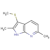 850785-43-2 2,6-dimethyl-3-methylsulfanyl-1H-pyrrolo[2,3-b]pyridine chemical structure