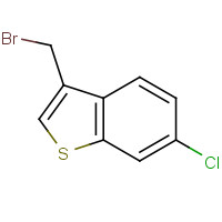 20896-08-6 3-(bromomethyl)-6-chloro-1-benzothiophene chemical structure